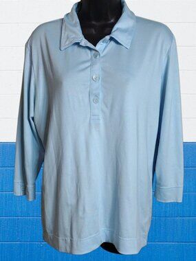 Sport Haley Light Blue Women's Polo Size Large